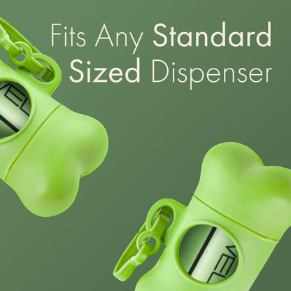 (Not Made In China) Dog Poop Bag Rolls, 300 Count, Biodegradable, Leak Proof and Extra Thick Bags For Dogs and Cats, Unscented and Earth Friendly Waste and Doggy Litter Bag Refill Roll