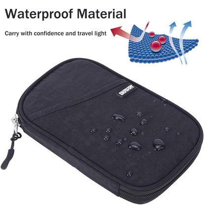 Passport Holder for Travel, Rfid Blocking Passport Wallet Travel Wallet Waterproof Case for Cards Passport Case, Travel Document Organizer Credit Cards Case Rfid Passport Holder for Travel