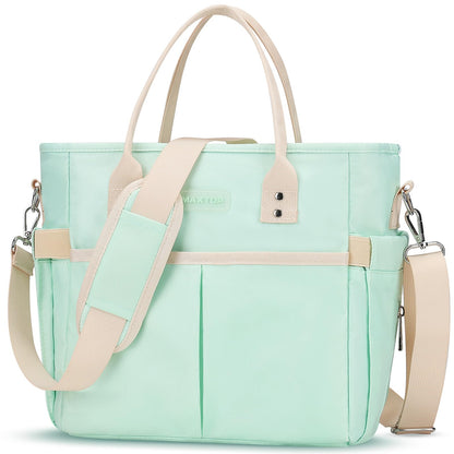 Lunch Bag Women for Work Insulated Thermal Lunch Box with Wide-Open Pocket Reusable Leakproof Lunch Cooler Bags with Removable Shoulder Strap for Adult Ladies Teacher Nurse in Office Picnic Travel