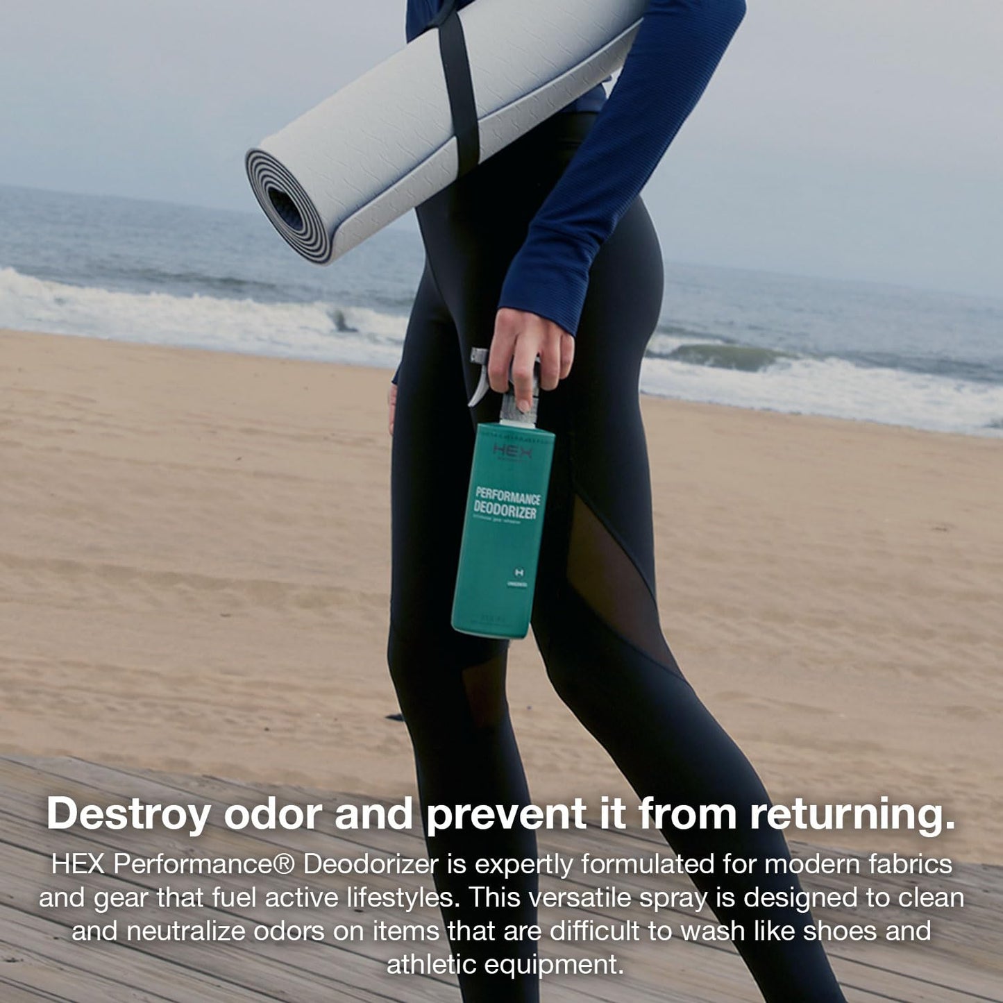 HEX Performance Deodorizing Spray, Fresh, 44oz (Pack of 2) - Awesome for Shoes, Gear, Activewear & Fabrics, Yoga Mats & Gym Equipment, Carpet, Pets, Odor Eliminator & Fabric Refresher Spray