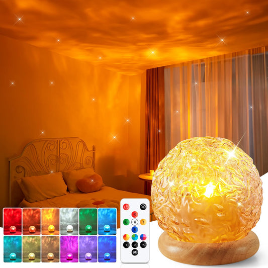 Mubarek Crystal Light Projector for Bedroom, 216 Modes Mood Lighting for Bedroom, Remote&USB Control Kids Room Lights for Bedroom, Ambient Lighting Projector Lights for Room Decor for Teen Girls Gifts