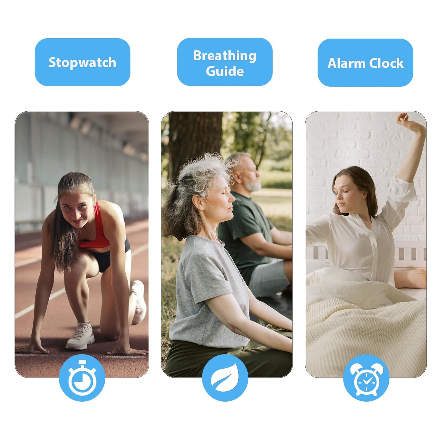 POIUZET Fitness Tracker, Fitness Watch with Blood Oxygen, Blood Pressure & Heart Rate Monitor, Steps Calories Counter, Sleep Monitor, Pedometer 50 Meters Waterproof, Smart Watch for Android iPhones