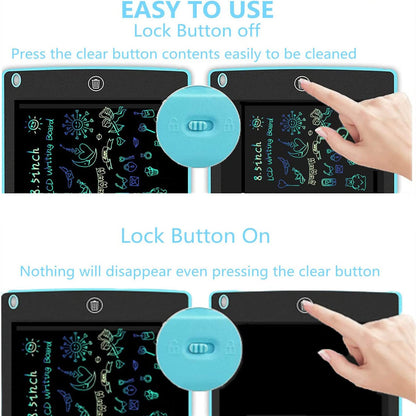 4 Pack LCD Writing Tablet for Kids, Electronic Drawing Writing Board, Learning Educational Toddler Drawing Board Toys for Age 3+ 4+ 5-7 6-8 9 8-12 Years Old Boys Girls(Blue, Red, Green, Pink)