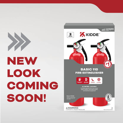 Kidde Multi Purpose Fire Extinguisher for Home, Office, Dorm, Residential, 1A10BC, 2 Pack