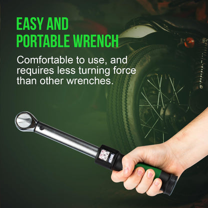 eTORK - Click-Style Torque Wrench - 3/8 Inch Drive 50-250 in.-lb., Ratchet Mechanic Tool Set Socket Wrench, Easy Read Scale, Ergonomic Grip Precision, Automotive Repairs, Professional Hand Tools