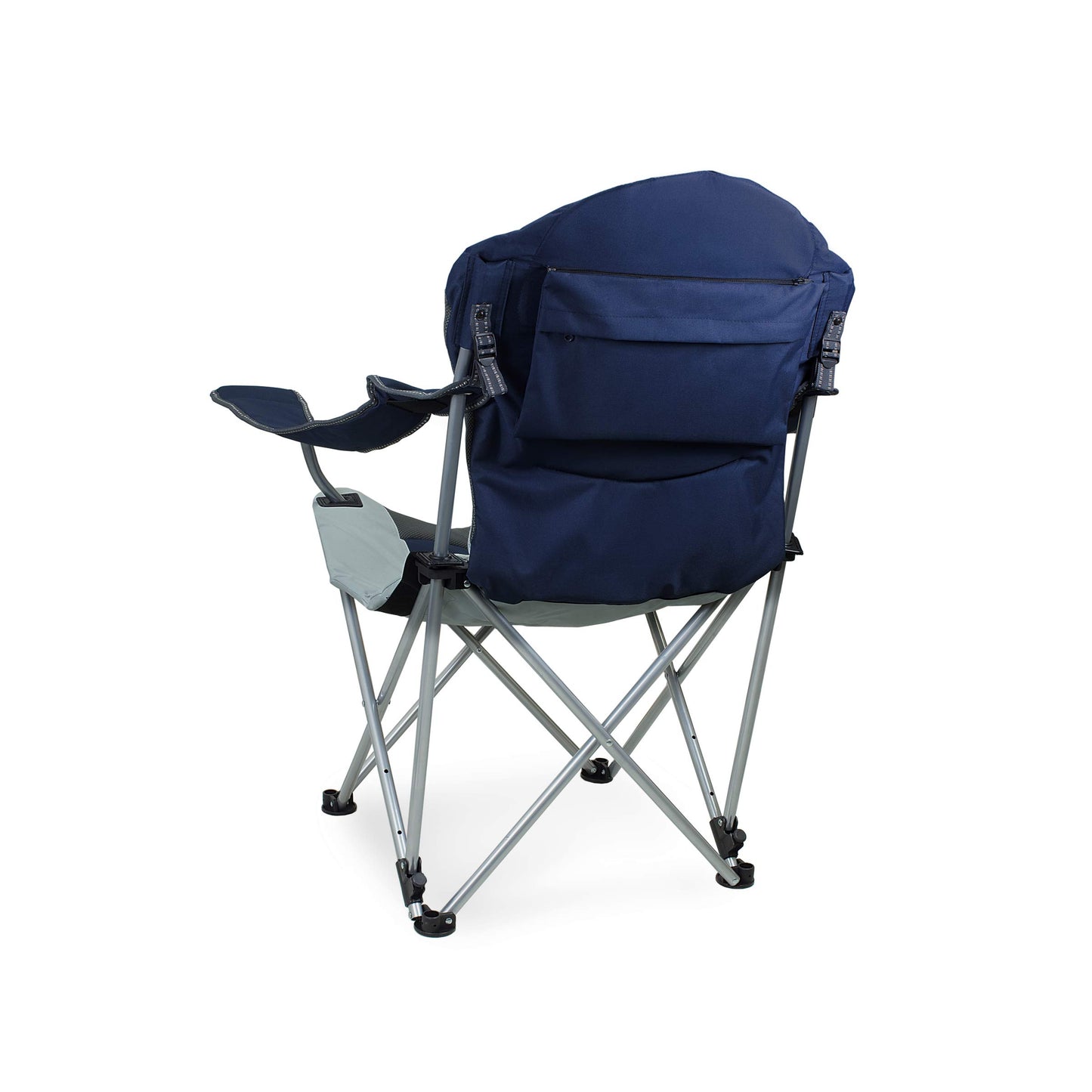 ONIVA - a Picnic Time Brand Portable Reclining Camp Chair, Navy ,39.25" l x 10" w x 9" h