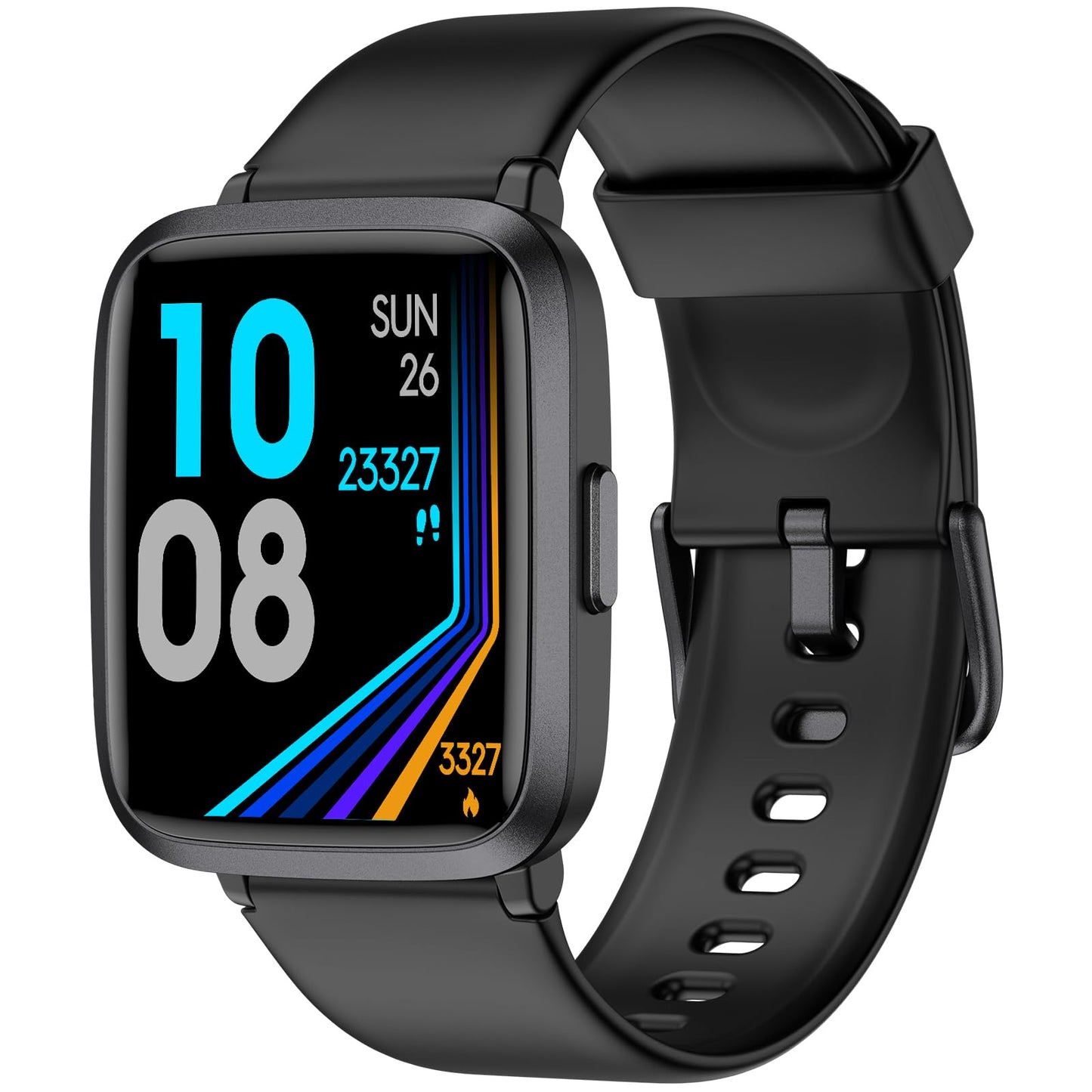 POIUZET Fitness Tracker, Fitness Watch with Blood Oxygen, Blood Pressure & Heart Rate Monitor, Steps Calories Counter, Sleep Monitor, Pedometer 50 Meters Waterproof, Smart Watch for Android iPhones