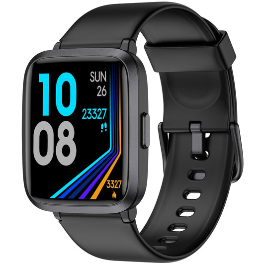 POIUZET Fitness Tracker, Fitness Watch with Blood Oxygen, Blood Pressure & Heart Rate Monitor, Steps Calories Counter, Sleep Monitor, Pedometer 50 Meters Waterproof, Smart Watch for Android iPhones