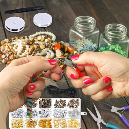 anezus Jewelry Repair Kit with Jewelry Pliers, Jewelry Making Tools, Beading String and Jewelry Making Supplies for Jewelry Repair, Jewelry Making and Beading