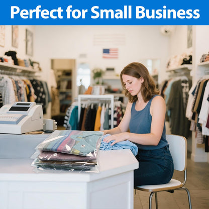 PigPotParty 9"x12" Self-Sealing Clear Cellophane T-Shirt Bags with Adhesive, 100 Pack Plastic Cello Packaging for Clothes, Gifts, Magazines, A4, Envelope, Letter & Small Business Use