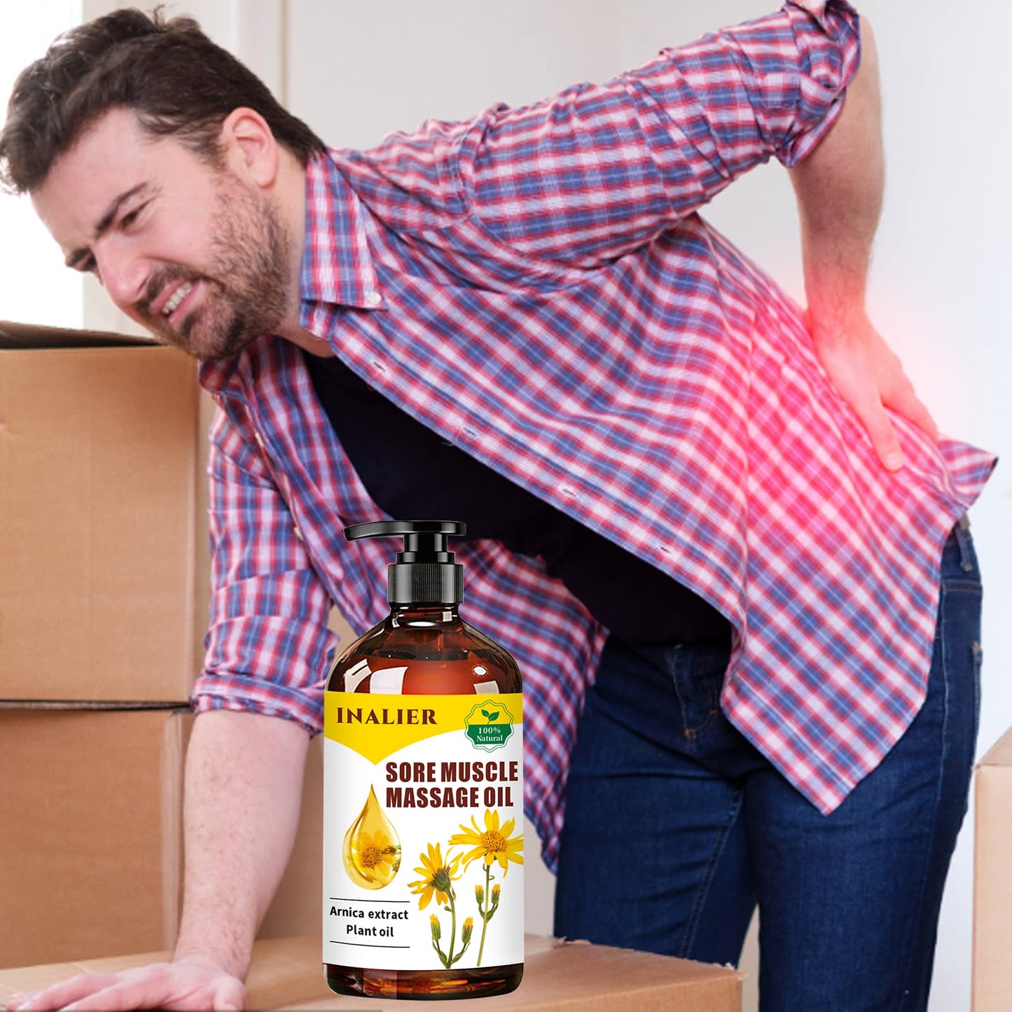 Massage Oils for Massage Therapy,Massage Kit Gifts for Women Men with Arnica, Lavender,Spa Gifts,3 Pack Cellulite,Sore Muscle & Lavender Massage Oils with Massage Ball