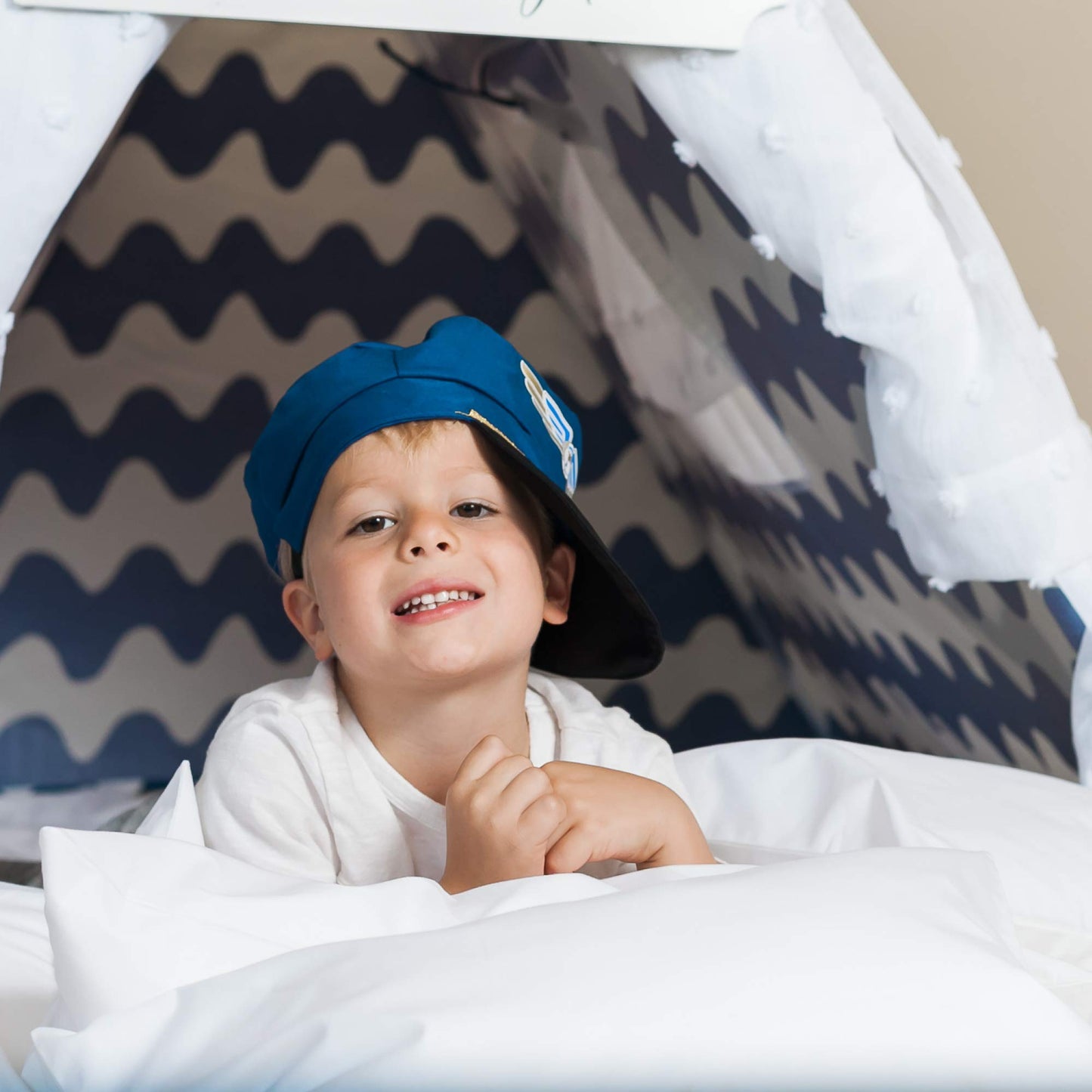 Little Sleepy Head Youth Pillow Case - 100% Made Cotton & Hypoallergenic Pillow Case - Snug Fit Envelope Pillowcase Enclosure - Youth Pillow 16x22 Size - (White Envelope) Design Travel Pillow Cover