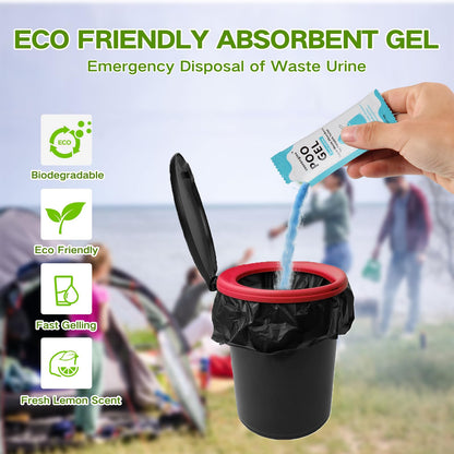oceanengine Portable Toilet Absorbent Gel, Portable Toilet Powder Poo Urine Powder for Camping Outdoor Hiking