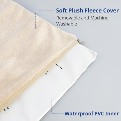 NICREW Dog Heating Pad, Temperature Adjustable Heated Dog Bed with Auto Shut Off Timer, Indoor Pet Heated Bed Mat for Cats and Dogs, 27.5 x 15.7 Inches, 75W (max)