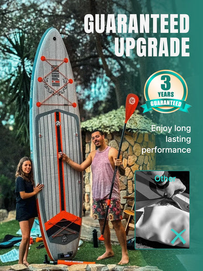 Niphean Inflatable Stand Up Paddle Board with Stabiltrac Fin Design and Durable SUP Accessories, 11’ Stable Inflatable Paddle Boards for Adults & Youth of All Skill Levels