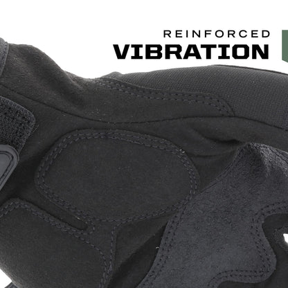 Mechanix Wear M-Pact Fingerless Tactical Impact Resistant Gloves - Impact Protection & Vibration Absorption - Heavy Duty - Machine Washable - Large - Covert Black