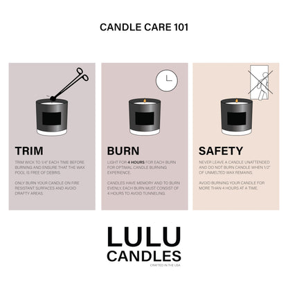 Lulu Candles | Jasmine, Oud & Sandalwood | Luxury Scented Soy Jar Candle | Hand Poured in The USA | Highly Scented & Long Lasting (9 Oz.)