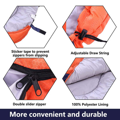 Kuzmaly Camping Sleeping Bag 3 Seasons Lightweight &Waterproof with Compression Sack Camping Sleeping Bag Indoor & Outdoor for Adults & Kids