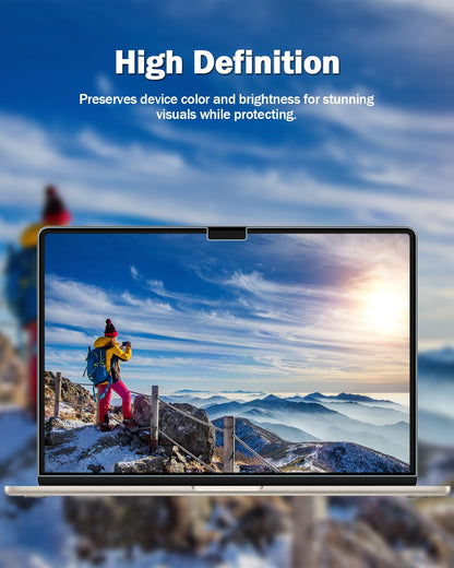 F FORITO 2-Pack Anti Blue Light Matte Laptop Screen Protector Compatible with 2024-2021 MacBook Pro 16 inch M4 M3 M2 M1 Pro/Max, Eye Protection Anti Glare Computer Screen Cover