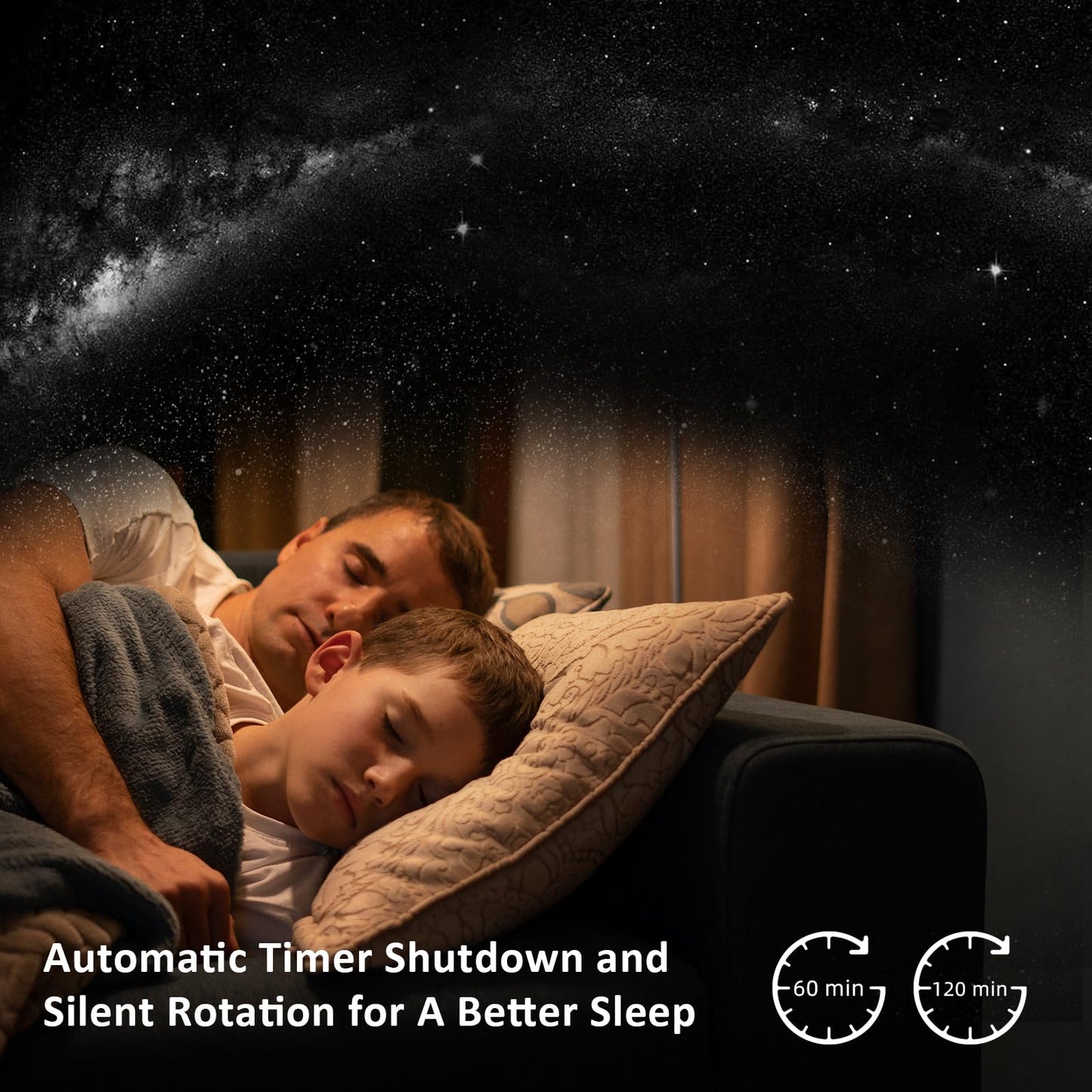 Ainael Galaxy Projector, Star Projector Planetarium Night Light Lamp Ceiling Space Starry Sky Projector with Light Strip Meteor and Galaxy Projector for Kids Bedroom Birthday Christmas Gift (Black)