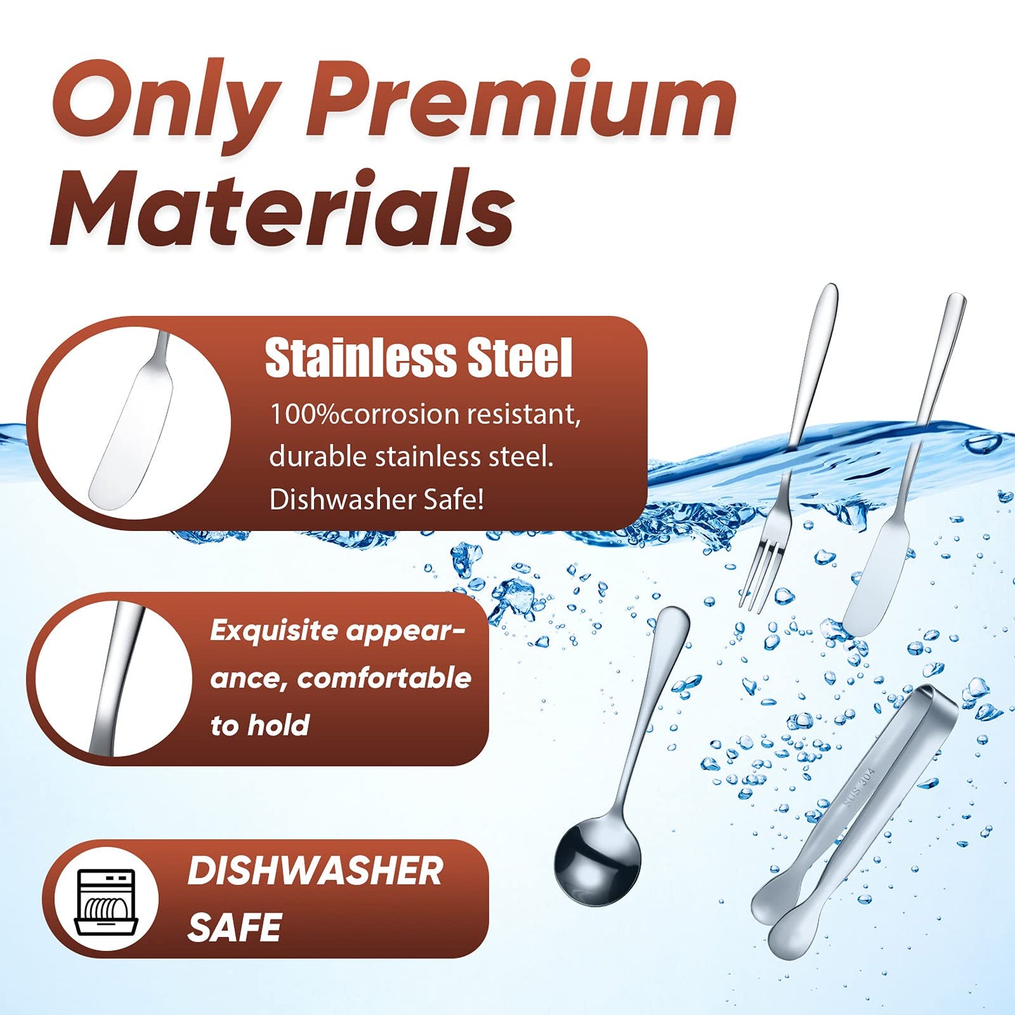 Patelai Cheese Butter Spreader Knives Set Charcuterie Accessories Stainless Steel Spreader Knives Charcuterie Boards Utensils Mini Serving Tongs Spoons and Forks for Appetizers Pastry(Silver)