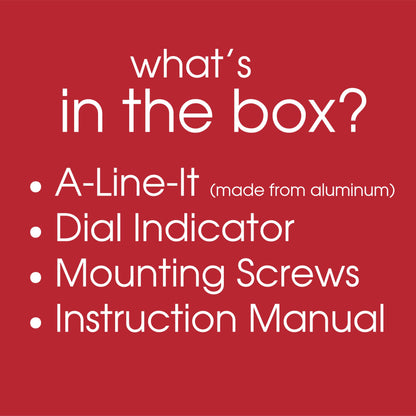 Peachtree Woodworking Supply A Line It Basic, Table Saw Alignment Calibration Tool with Precision Dial Indicator for Table Saw Alignment and Workshop Machinery Precision Alignment