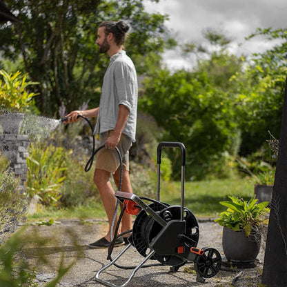 GUKOK Non-Expanding Garden Hose, Lightweight, Ultra Flexible, Durable, Kink-Free Garden Hose, RV, Marine and Camper Hose, 50-Feet x 1/2-Inch