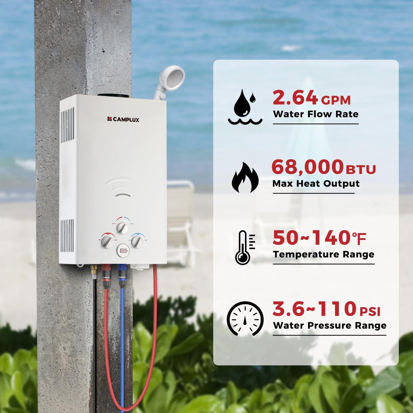 Portable Pro Water Heater by Camplux