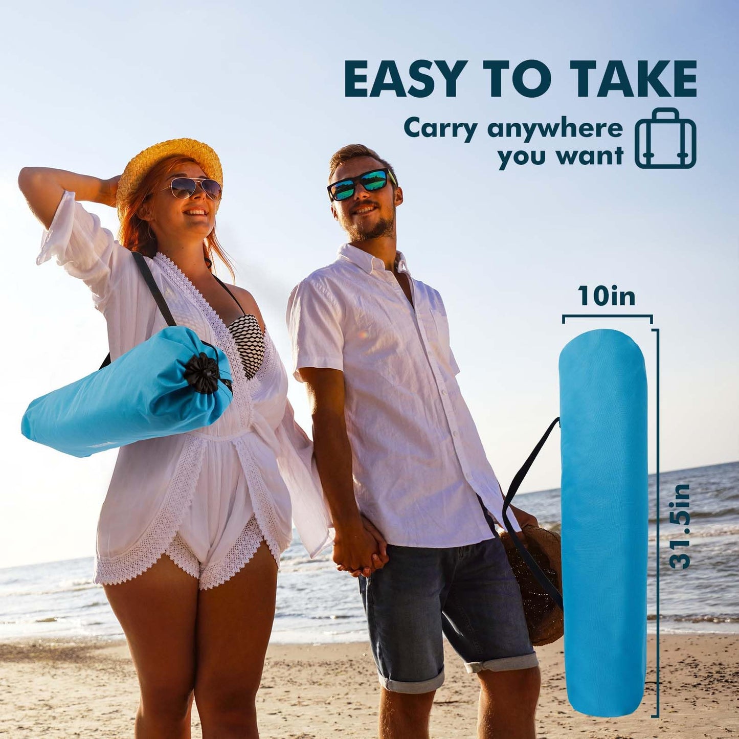 High Back Folding Beach Chair: 2 Pack Packable Lightweight Chairs Comfortable Foldable High Low Profile Sand Chair Set with Cup Holder for Adult Outdoor Concerts Lawn Camp Picnic