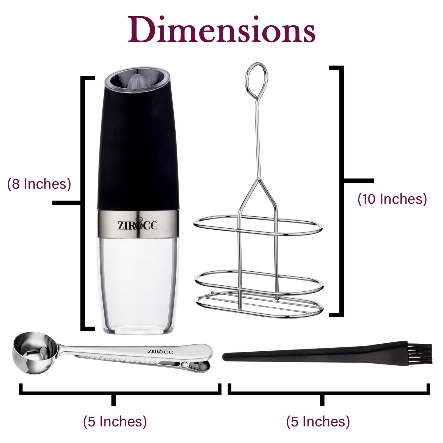 (2 Pack) Gravity Electric Salt and Pepper Grinder Set Battery Operated One Hand Automatic Operation, Adjustable Coarseness Mill Grinders Shakers LED Light, Kitchen Gadgets Gifts-Black