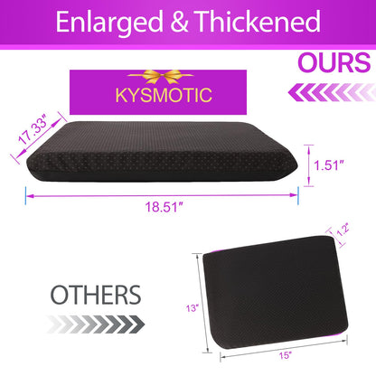 KYSMOTIC Gel Seat Cushion for Long Sitting (Super Large & Thick), Soft & Breathable, Gel Cushion for Wheelchair, Gel Chair Cushion for Hip Pain, Gel Seat Cushion for Office Chair