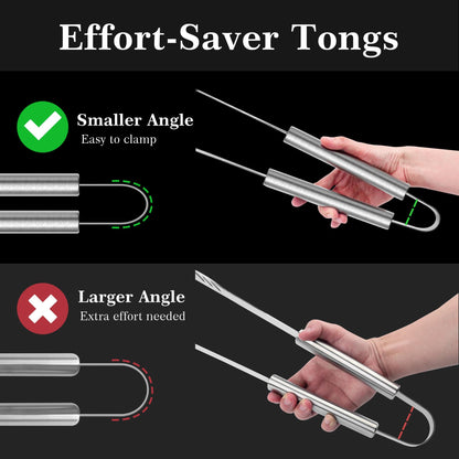 GRILLART Grill Tools Grill Utensils Set - 3PCS BBQ Tools, Stainless Barbeque Grill Accessories -Spatula/Tongs/Fork w/Insulated Glove, Ideal BBQ Set Grilling Tools for Outdoor Grill, Gifts for Men Dad