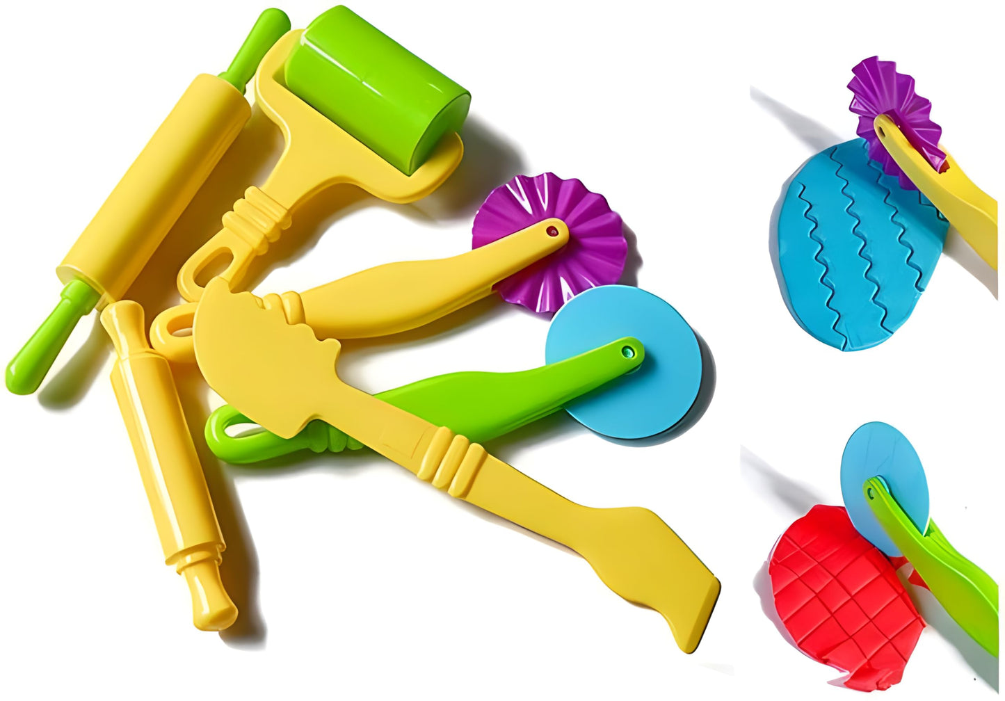 6-Piece Kids’ Dough Tool Set – Colorful, Child-Safe Modeling Clay Accessories for Small Hands