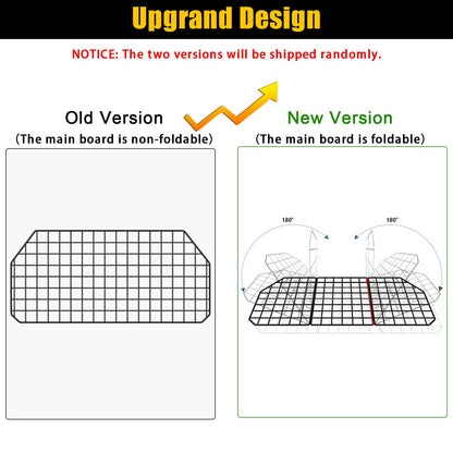 Gtongoko Dog Car Barriers for SUVs, Vehicles, Cars, Trucks, Upgraded Adjustable Heavy-Duty Wire Mesh Pet SUV Barriers Universal-Fit, Car Accessories Safety Travel, 2pcs 51.2In Elastic Ropes Included