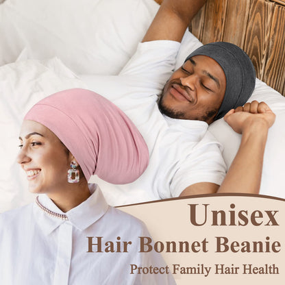 OLESILK 100% Mulberry Silk Bonnet for Sleeping Women, Silk Hair Wrap for Sleeping, Silk Sleep Bonnet for Women&Men, Real Silk, Not Satin Pink