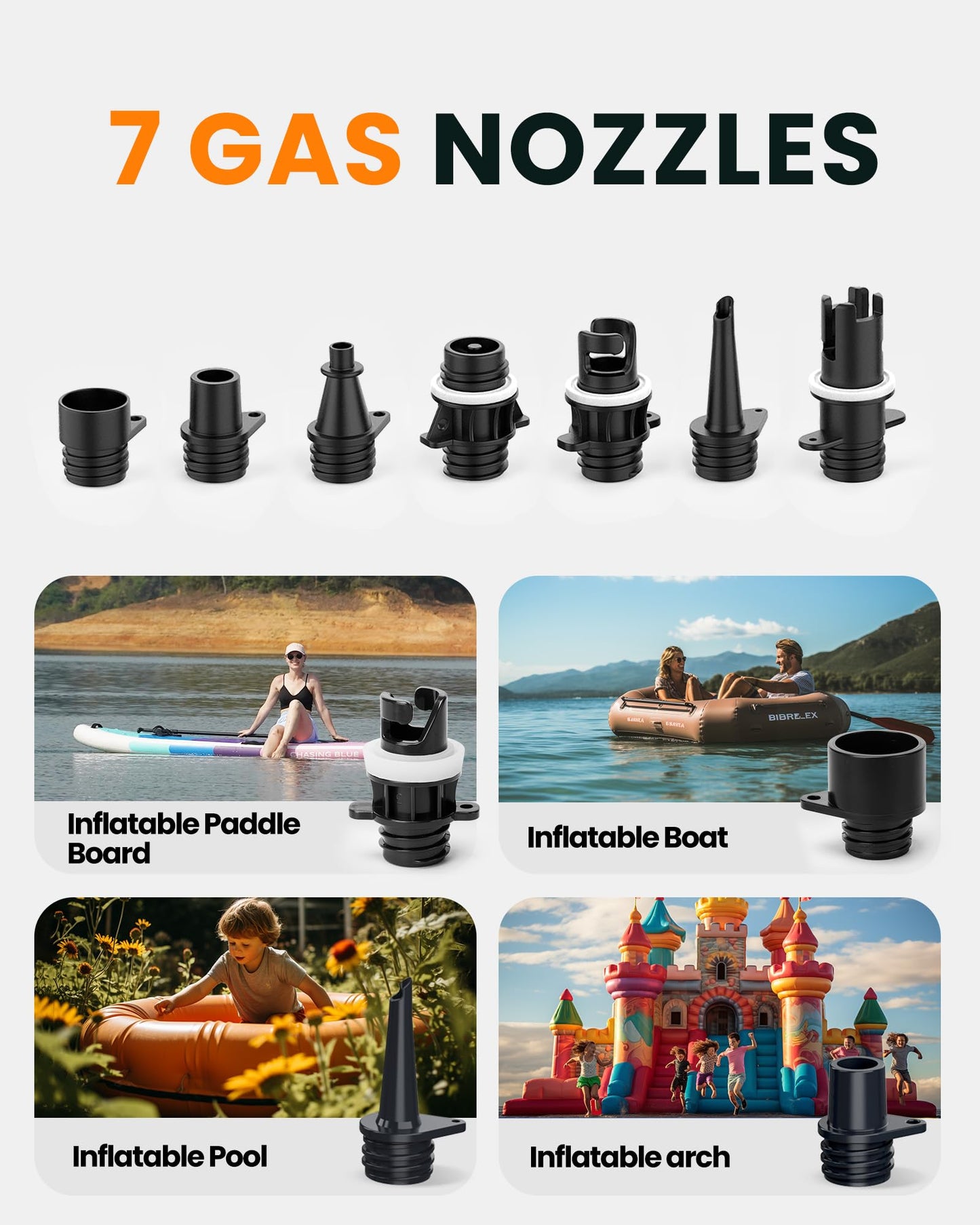 OutdoorMaster 20PSI High Pressure Paddle Board Pump Electric Dolphin -Quick Portable SUP Air Pump,Auto-Off &12V DC Car Connector Electric Pump for Inflatable Stand up Paddle Boards,Boats,Inflators