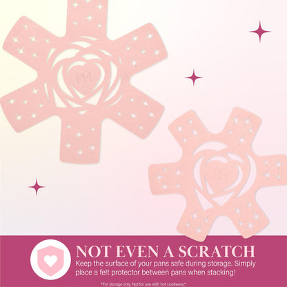 Paris Hilton Epic Nonstick Pots and Pans Set, Multi-layer Nonstick Coating, Tempered Glass Lids, Soft Touch, Stay Cool Handles, Made without PFOA, Dishwasher Safe Cookware Set, 12-Piece, Pink