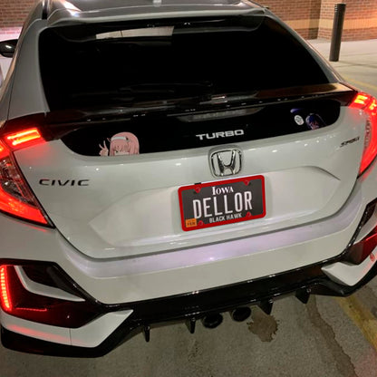 alpmosn 2PCS Stainless Steel License Plate Frames, 4 Holes Car Licence Plate Covers with Screws Washers and Caps, Car Exterior Accessories, License Plate Holder for US Vehicles (Red)