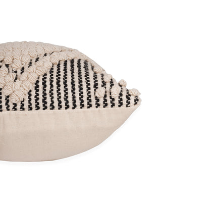 REDEARTH · Boho Textured Throw Pillow Cushion Covers- Lumbar Woven Tufted Decorative Farmhouse Cases Set for Couch, Sofa, Bed, Chair, Dining, Patio, Outdoor; 100% Cotton (12"x20", Gray) Pack of 2