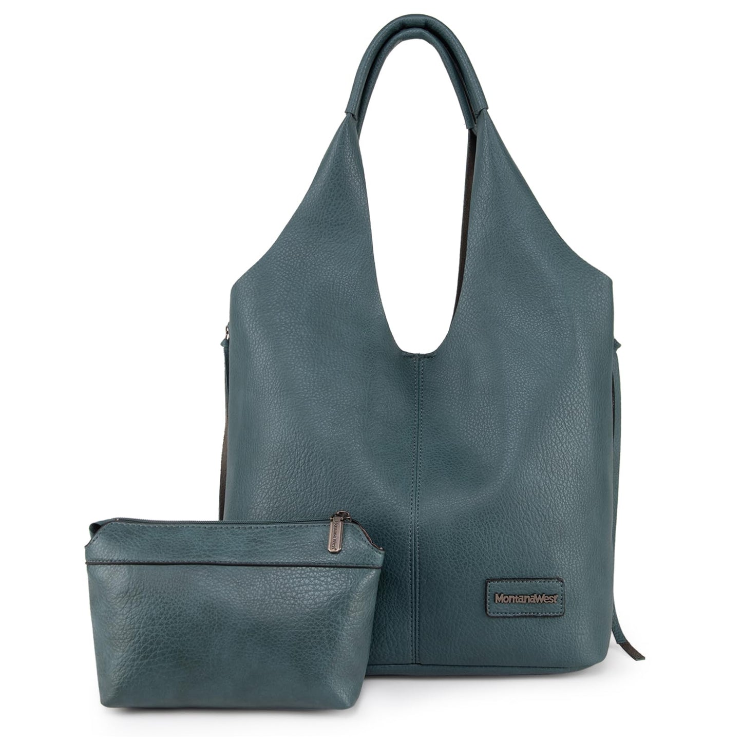 Montana West Purses and Handbags Slouchy Hobo Bags for Women Tassel Zipper Shoulder Top Handle Tote Vegan Leather MWC2-195GN