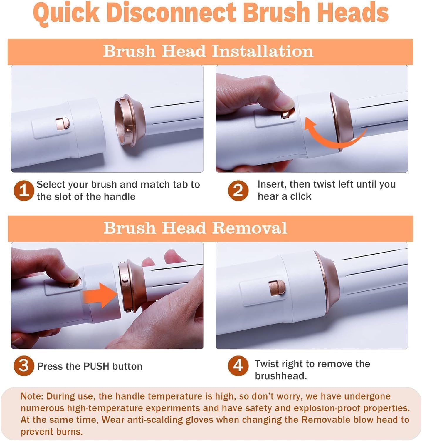 Hair Dryer Brush 5 in 1, Negative Ion Blow Dryer Brush Set Upgrade Hot Air Brush Air Styler Curling Wrap Air Curler, Curling Iron Hair Styling Tools As A Gift for Straight/Curl/Drying/Smoothing