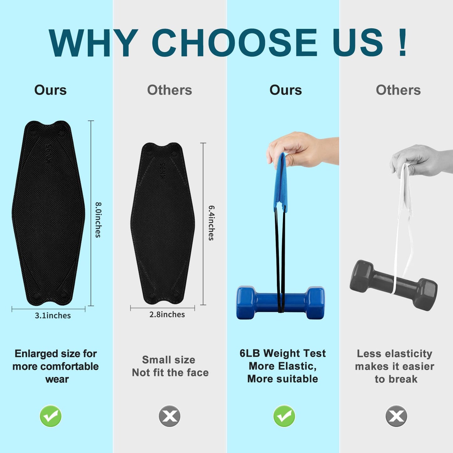 FENFEN KN95 Face Masks Disposable Adults - 50 Pack 5 Layer Protection Dust Breathable Comfortable Respirator Women KN95 Mask Individually Wrapped