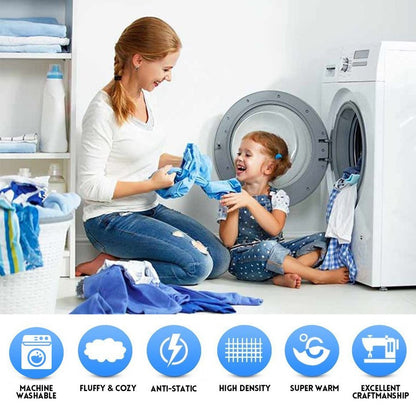 Richave Gray Pattern Twin Size Blanket,Premium Lightweight Anti-Static 66x90 Inches Throw Blankets for Twin/Twin XL Extra Long Bed,Couch, Sofa, Chair, Camping, Picnic,Grey and White