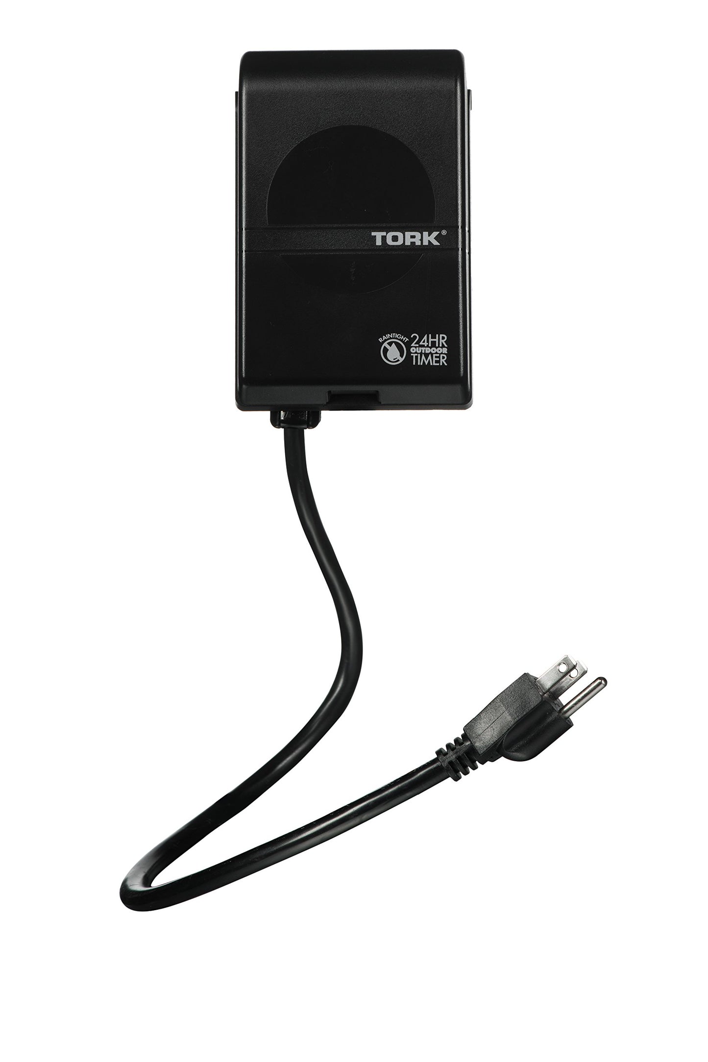 NSi Industries TORK RHB32R Indoor/Outdoor 15-Amp Plug-in Heavy Duty Mechanical Timer 24-Hour Programming – GREEN & RED Trippers TWO Receptacles Black Cover