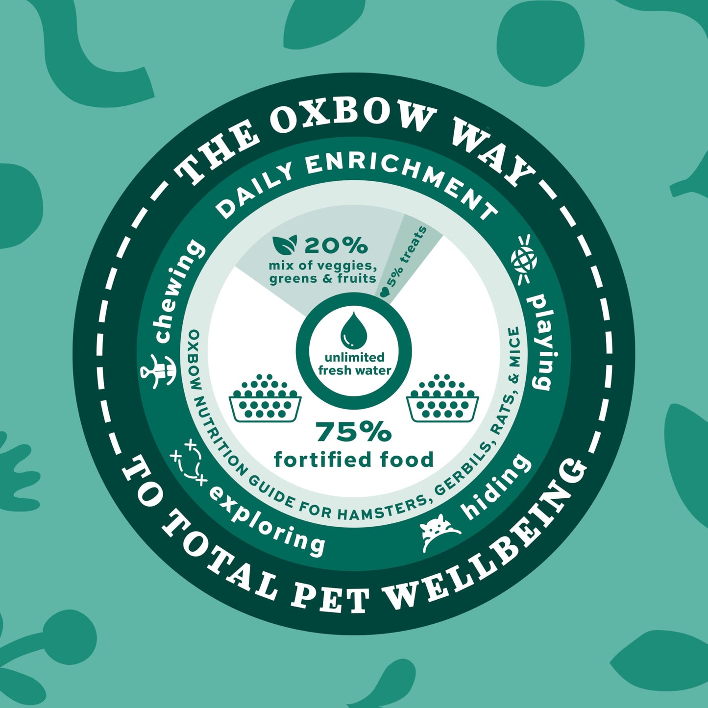 Oxbow Essentials Hamster Food and Gerbil Food, Vitamin & Mineral Rich Daily Diet for Hamsters & Gerbils, Veterinarian Formulated, Small Animal Pet Products, Made in USA, 15 lb Bulk Bag