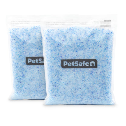 PetSafe ScoopFree Premium Crystal Cat Litter - Outperforms Clay Litter - Refill Packs - Reusable Tray Compatible - Fresh Scent - 4.3 lb Bags - 2 Pack