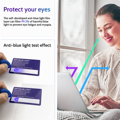 Peslv 3-Pack Anti Blue Light Screen Protector for MacBook Air 13.6/13 Inch (2022-2025, M2 M3 M4 Chip), 13.6inch Mac Laptop Glare Filter Uv Blocker Shield Cover Eye Protection Film