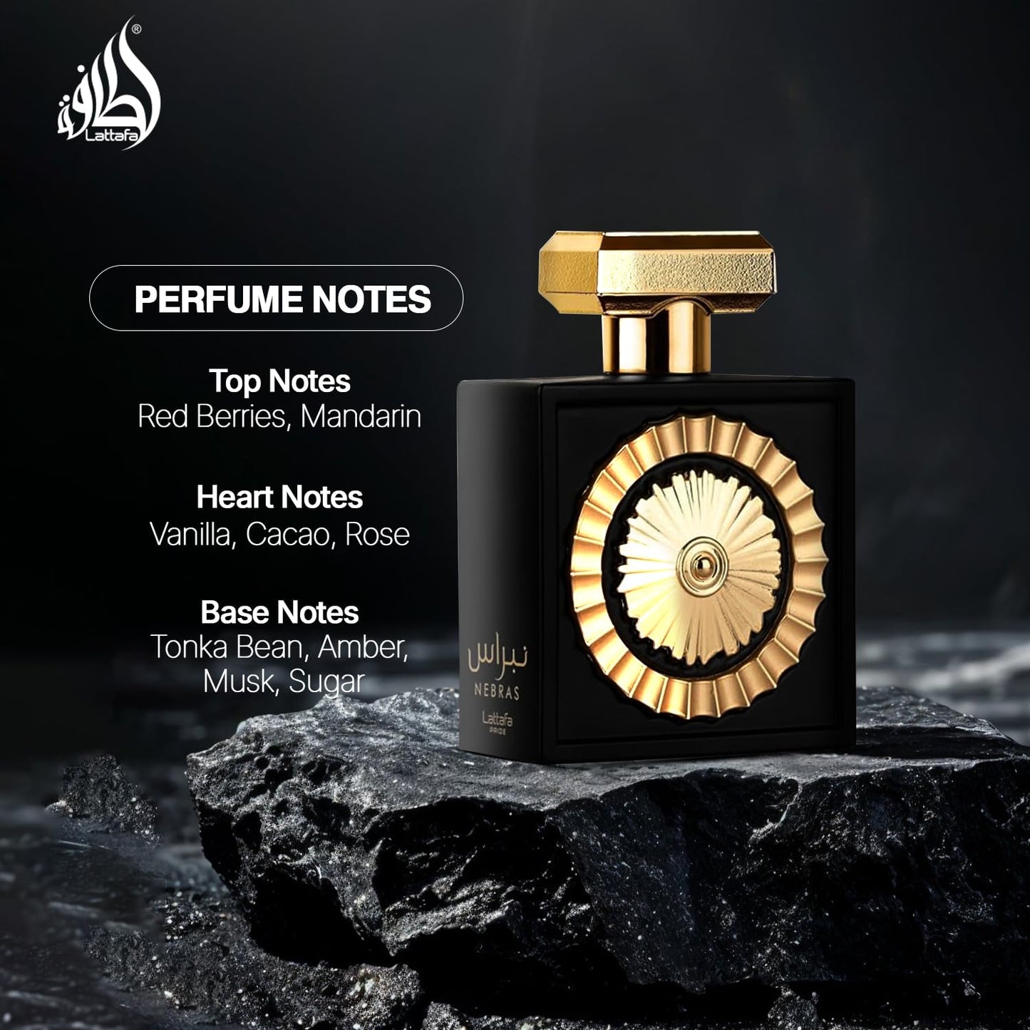 Lattafa Perfumes Nebras for Unisex Eau de Parfum Spray, 3.4 Ounce