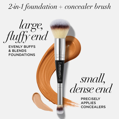 IT Cosmetics Heavenly Luxe Complexion Perfection Brush #7 - Foundation & Concealer Brush in One - Soft Bristles - Pro-Hygienic & Ideal for Sensitive Skin Multicolor