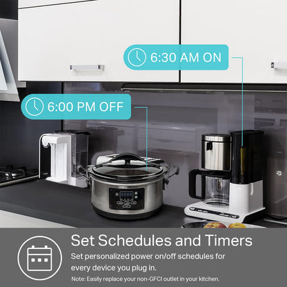 Kasa Smart Plug KP200, In-Wall Smart Home Wi-Fi Outlet Works with Alexa, Google Home & IFTTT, No Hub Required, Remote Control, ETL Certified , White, 1 Pack